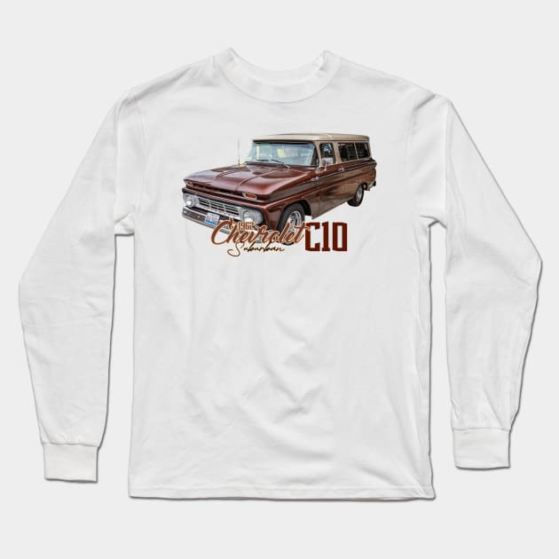 1962 Chevrolet C10 Suburban Long Sleeve T-Shirt by Gestalt Imagery